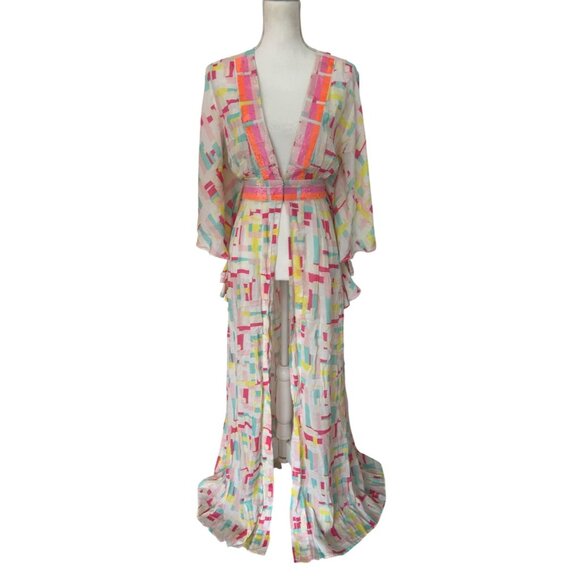 TAJ Sequin kaftan beach cover resort wear Size Small‎ - Picture 10 of 10